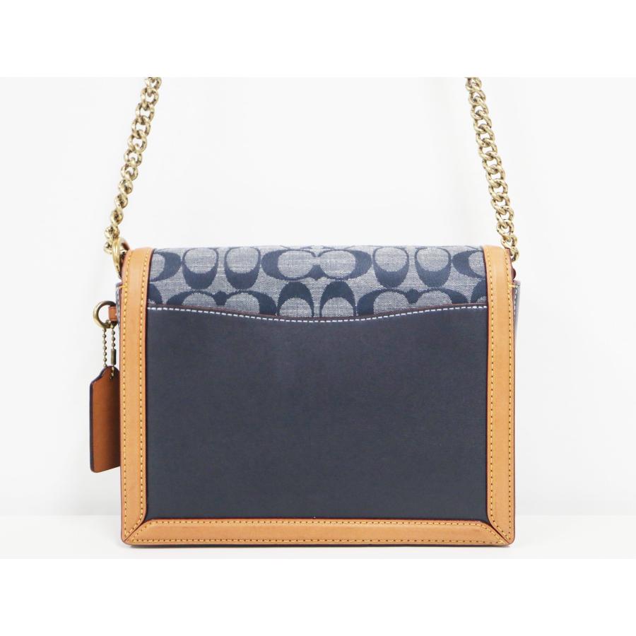 コーチ COACH ハットン シグネチャー ショルダーバッグ 3696 デニム レザー レディース バッグ COACH（コーチ） ハットン シグネチャー ショルダーバッグ 3696 デニム