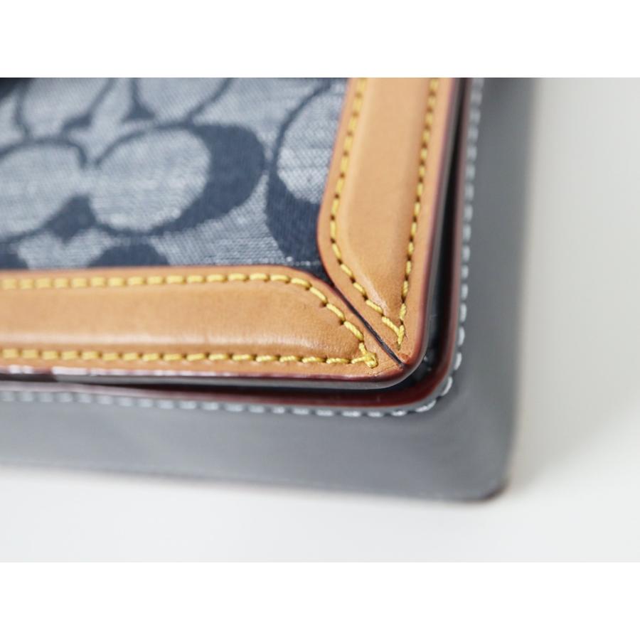 COACH（コーチ） ハットン シグネチャー ショルダーバッグ 3696 デニム