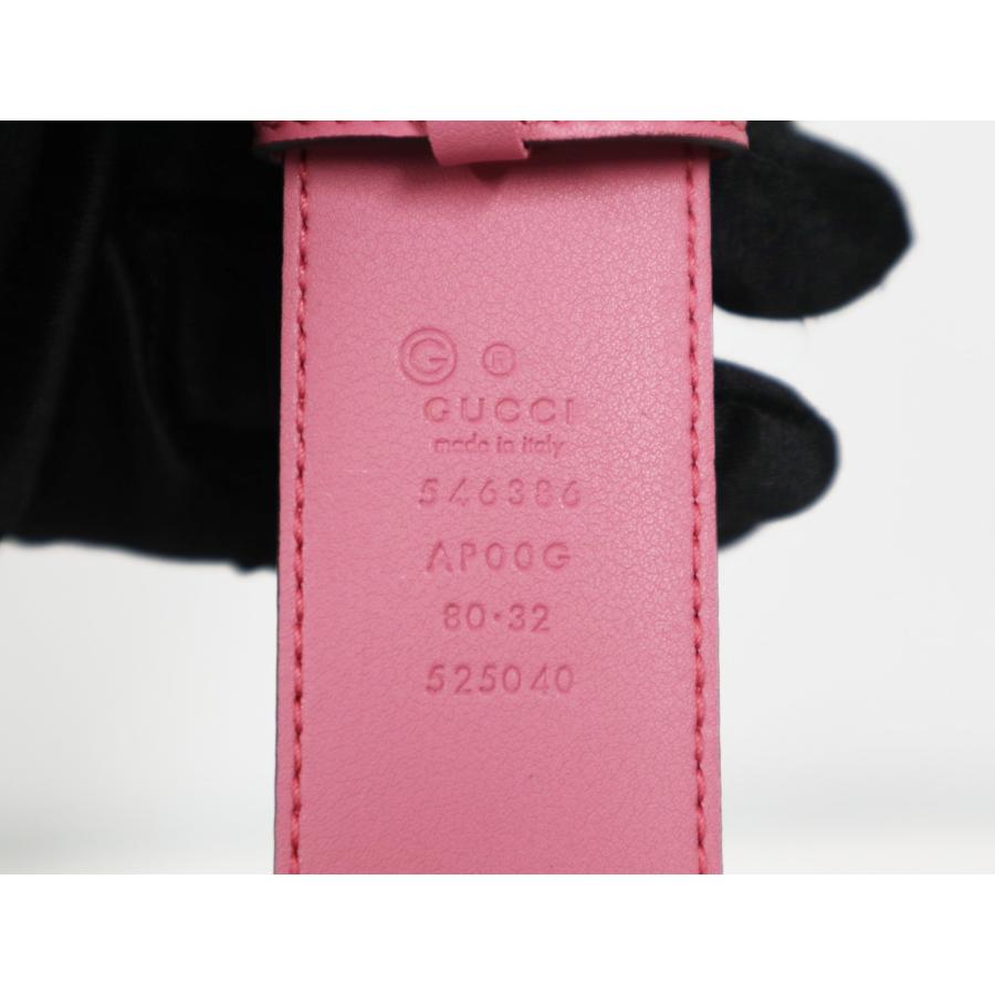 GUCCI（グッチ） インターロッキングG 546386 ピンク サイズ80 レザー