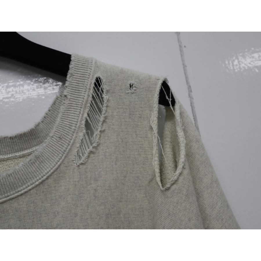 ANCELLM（アンセルム） CRASH SWEAT SHIRT ANC-CT43 グレー スウェット 