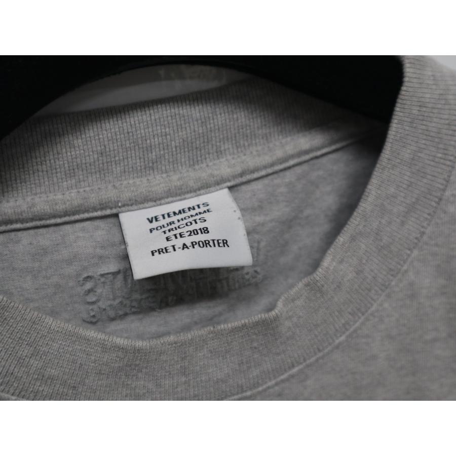 VETEMENTS ヴェトモン 18SS ベースボールロゴ刺繍 オーバーサイズ T 