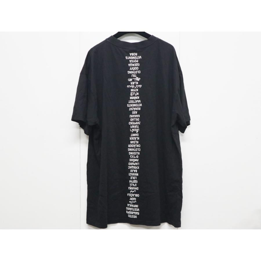 VETEMENTS（ヴェトモン） ワードプリントTシャツ ブラック サイズM 