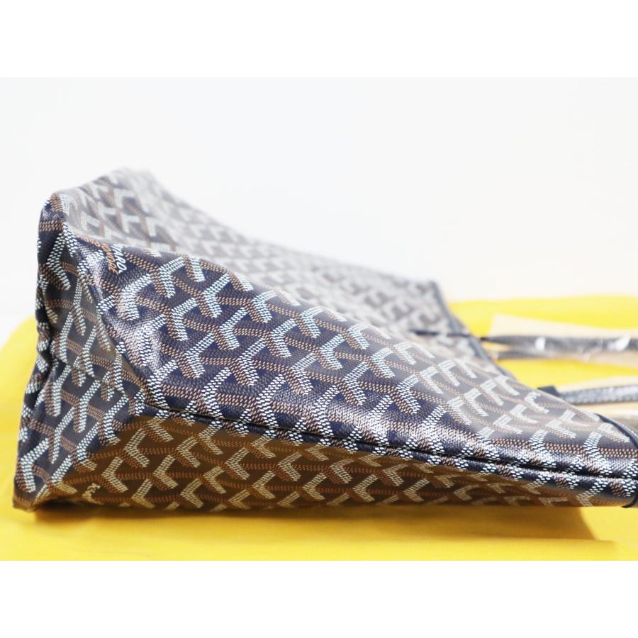 GOYARD ゴヤール サンルイ PM ネイビーブルー ポーチ付き トート GOYARD ゴヤール サンルイ PM ネイビーブルー ポーチ付き トート