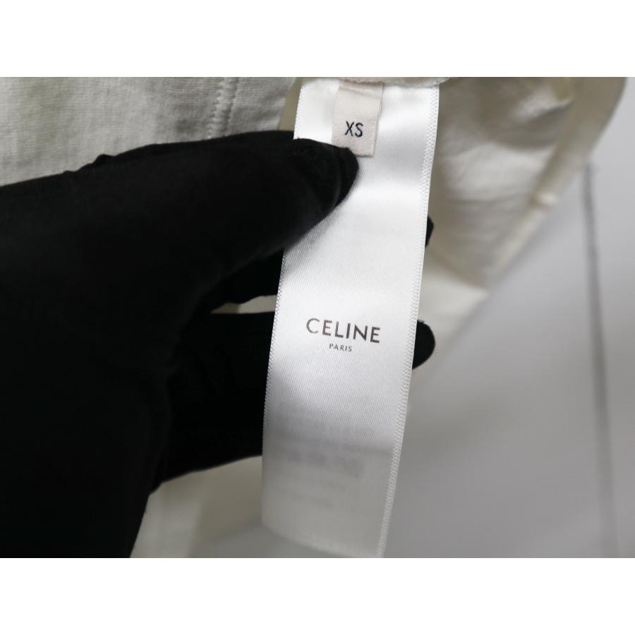 CELINE（セリーヌ） エディ期 スタッズ コットン 半袖 ホワイト サイズ