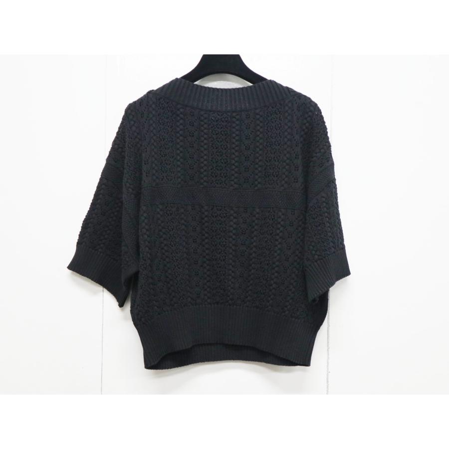 CHANEL シャネル ココビーチコレクション P76924 カギ編み ニット ブラック サイズ40 美品 プルオーバー CHANEL（シャネル） ココビーチコレクション P76924 カギ編み ニット