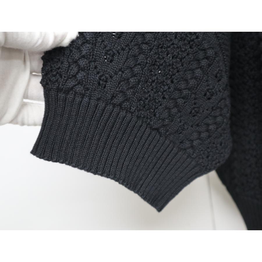 CHANEL シャネル ココビーチコレクション P76924 カギ編み ニット ブラック サイズ40 美品 プルオーバー CHANEL（シャネル） ココビーチコレクション P76924 カギ編み ニット