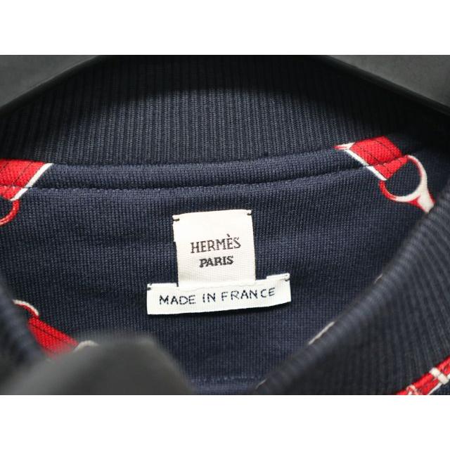 エルメス HERMES スウェット サンチュール ネイビー レッド 2E4603DK サイズ34 　トレーナー トップス HERMES（エルメス） スウェット サンチュール ネイビー レッド