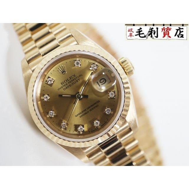 ROLEX（ロレックス） デイトジャスト 69178G 10P ダイヤ 金無垢 YG
