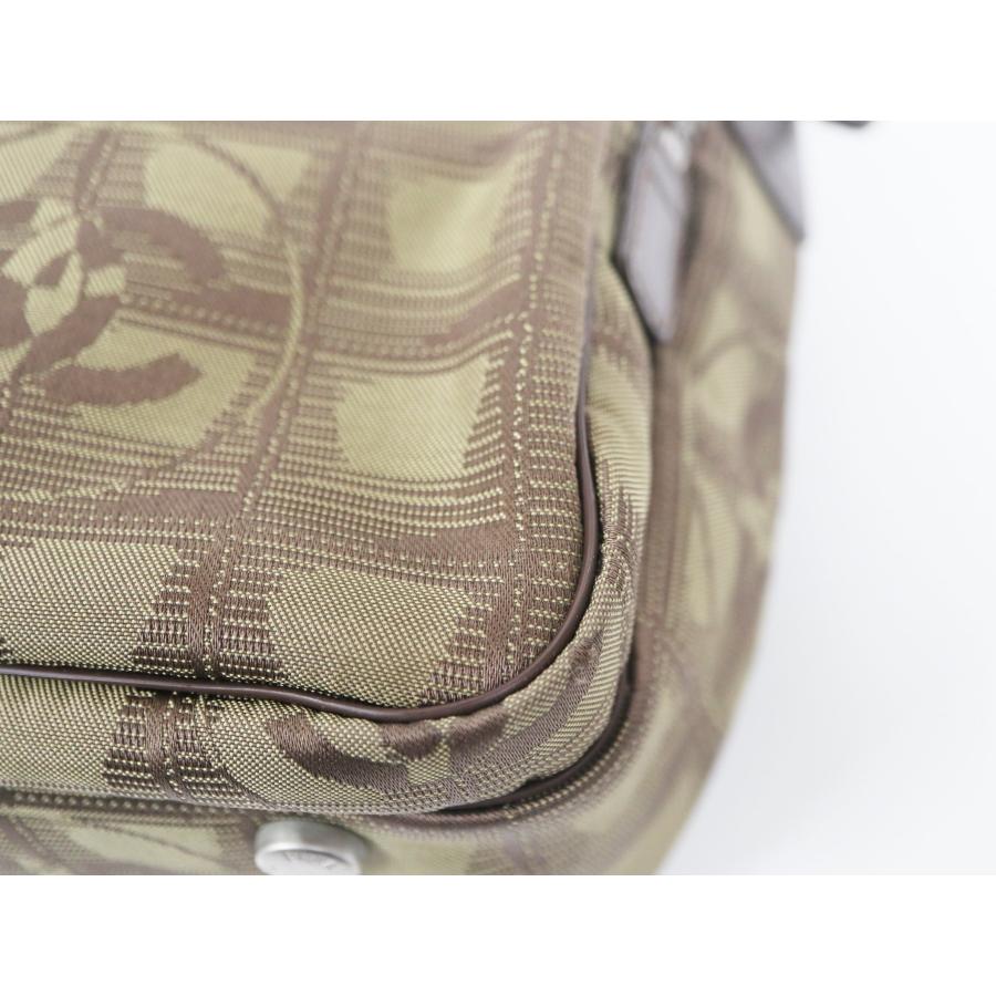 シャネル CHANEL ニュートラベルライン カーキグリーン 2WAY A15970 ショルダーバッグ キャンバス レザー レディース  バッグ ニュートラベルライン シャネル CHANEL カーキグリーン 2WAY A15970