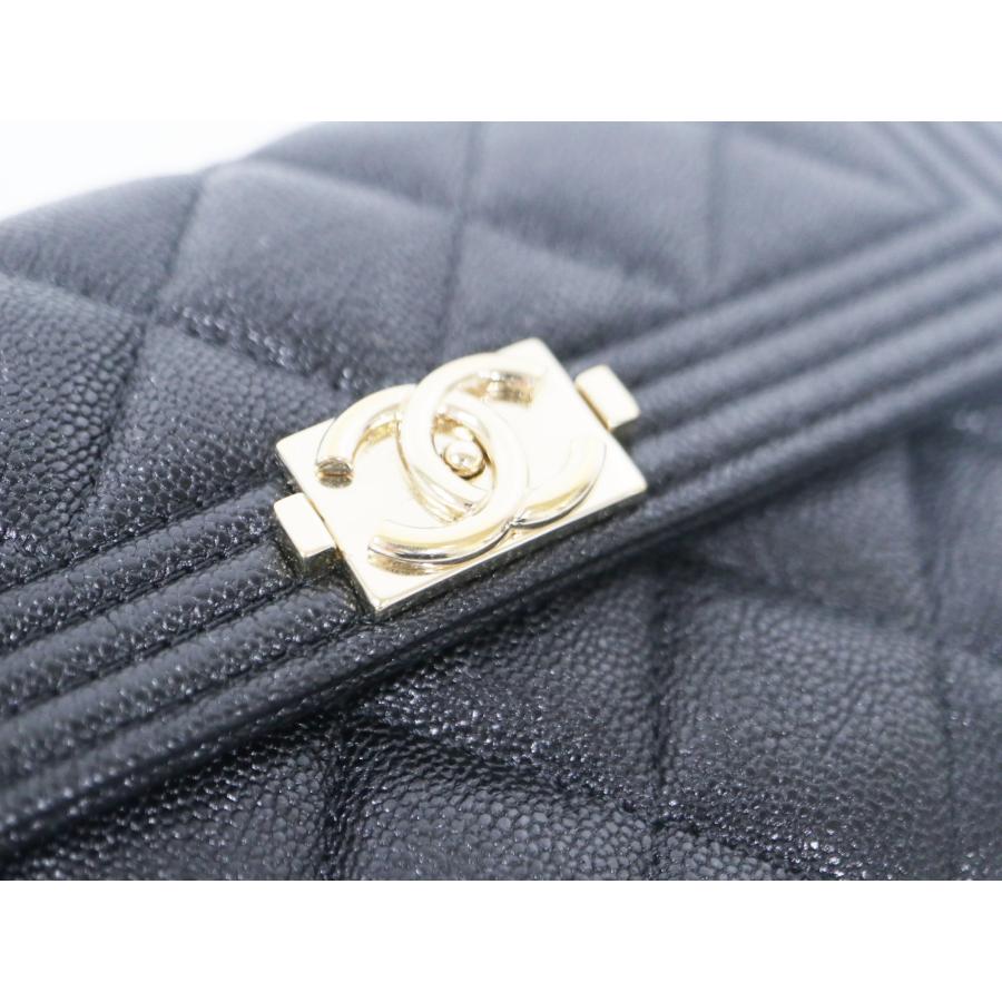 BOY CHANEL シャネル ボーイシャネル キャビアスキン ブラック ココ