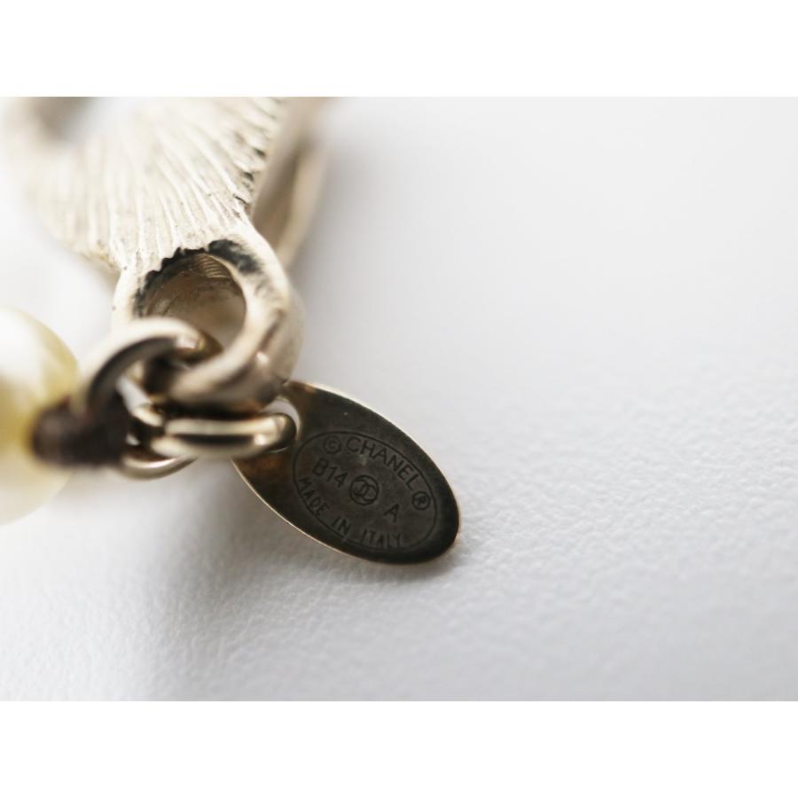 シャネル CHANEL B14 A ココマーク フェイクパール ロング ネックレス 【中古】アクセサリー ジュエリーの画像