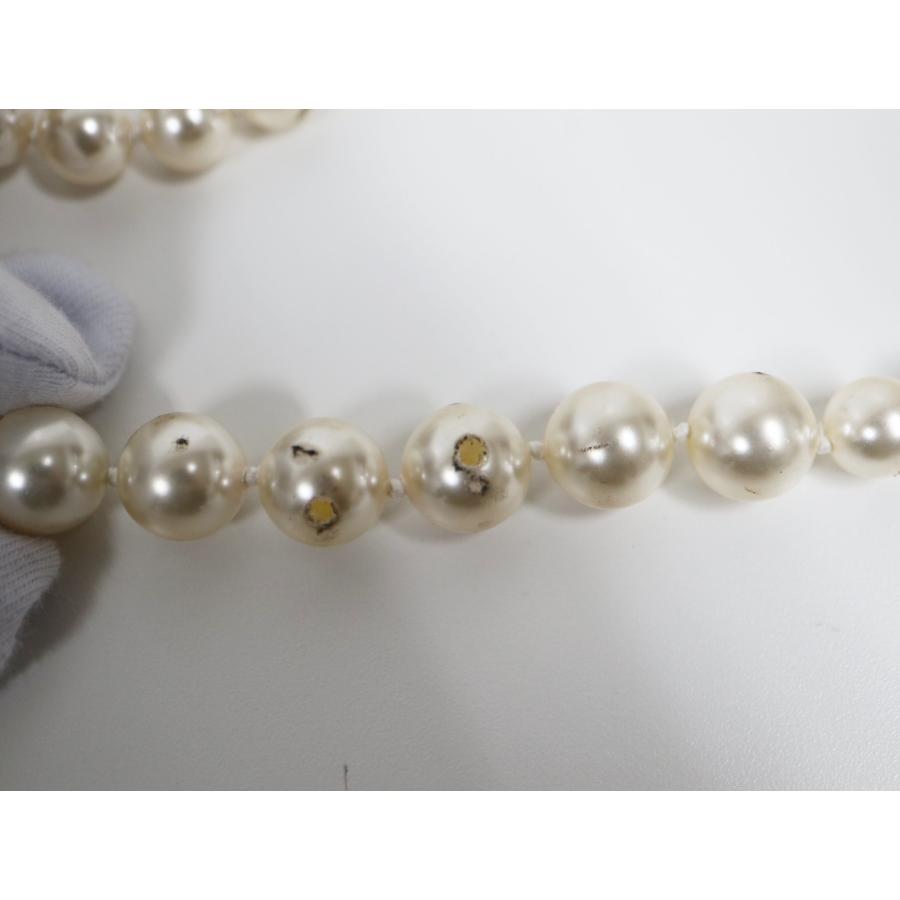 シャネル CHANEL B14 A ココマーク フェイクパール ロング ネックレス 【中古】アクセサリー ジュエリーの画像