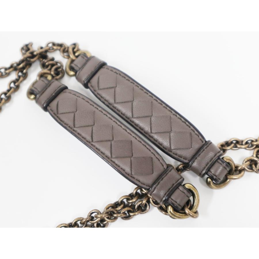 ボッテガヴェネタ ショルダーバッグ レザー グレージュ BOTTEGA VENETA