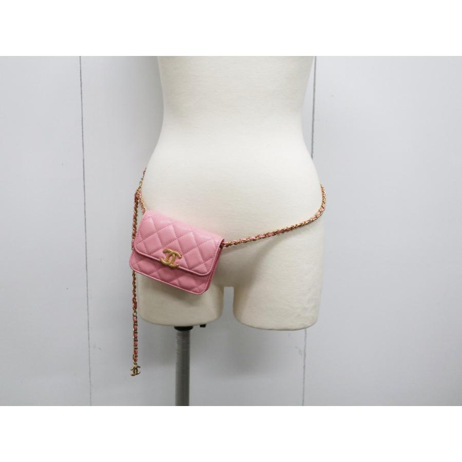 CHANEL（シャネル） ミニミニ マトラッセ キャビアスキン ピンク