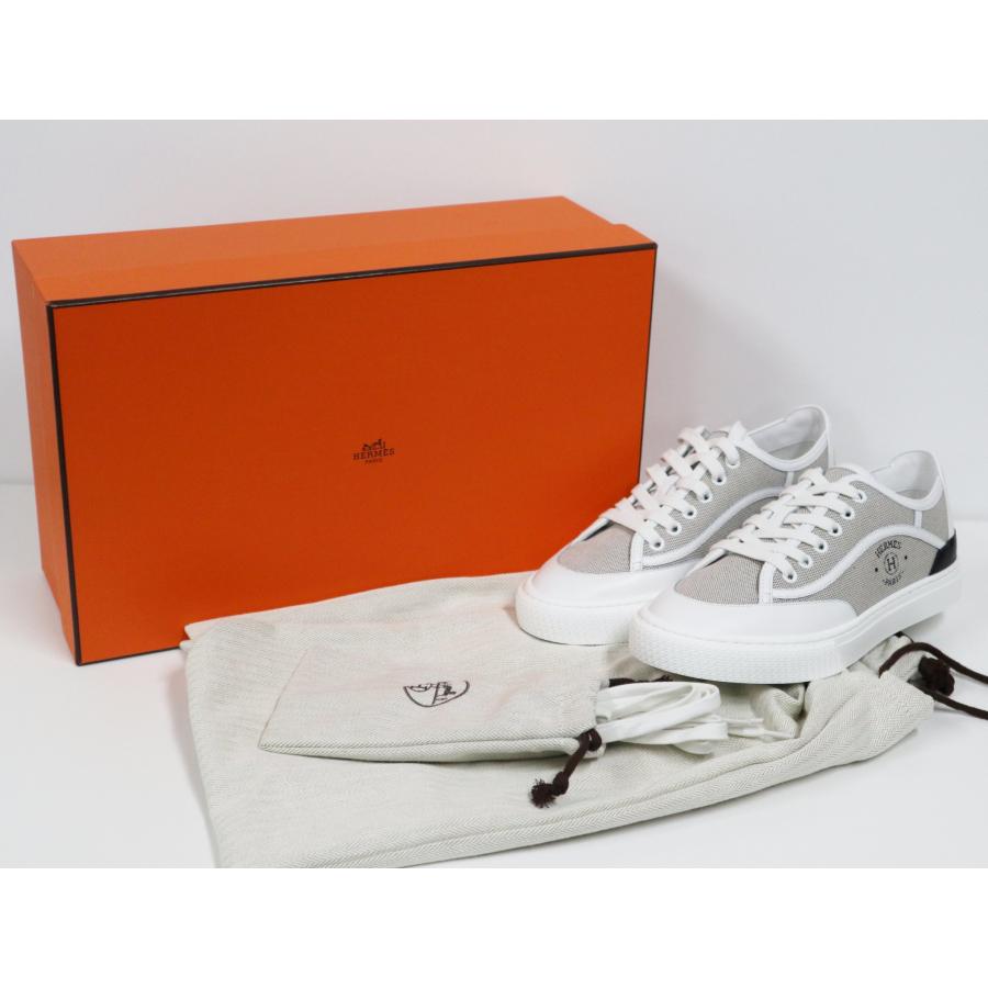 HERMES エルメス ゲット スニーカー レザー キャンバス サイズ 35  