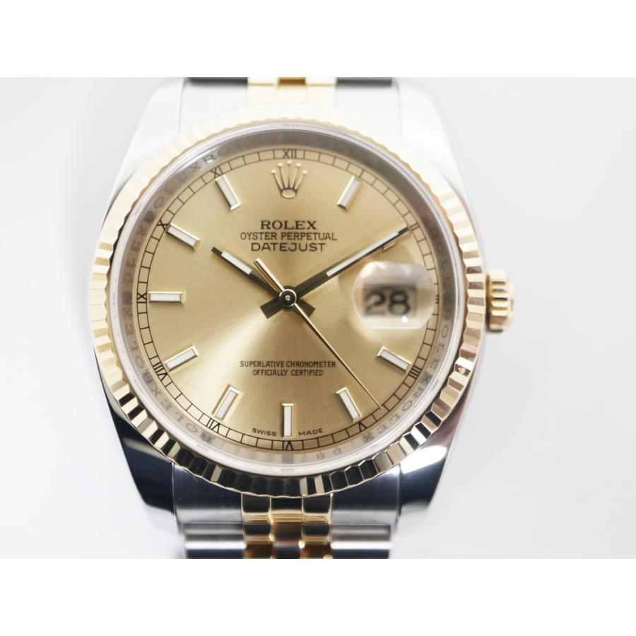 デイトジャスト ロレックス ROLEX 116233 ゴールド D番 コンビ 自動 