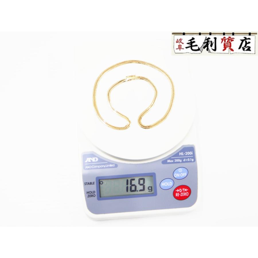 K18 キヘイ 喜平 ネックレス 8面トリプル 16.9g 8メントリプル 18金