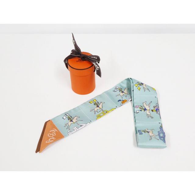 HERMES（エルメス） ツイリー エルメスパラード HERMES PARADE ブルー