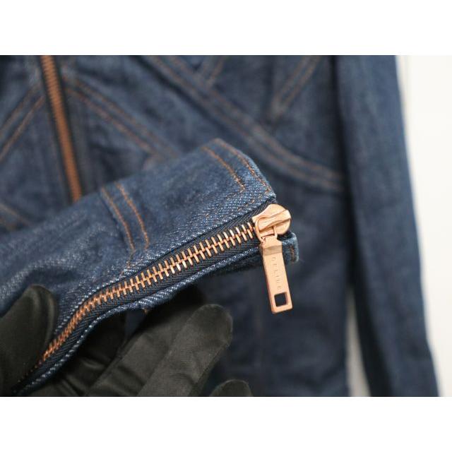 CELINE セリーヌ コットン デニム ジャケット ジップアップ インディゴ