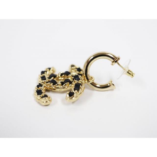 レザー×ゴールドで高級感を放つ！】CHANEL ピアス ココマーク 楽天市場