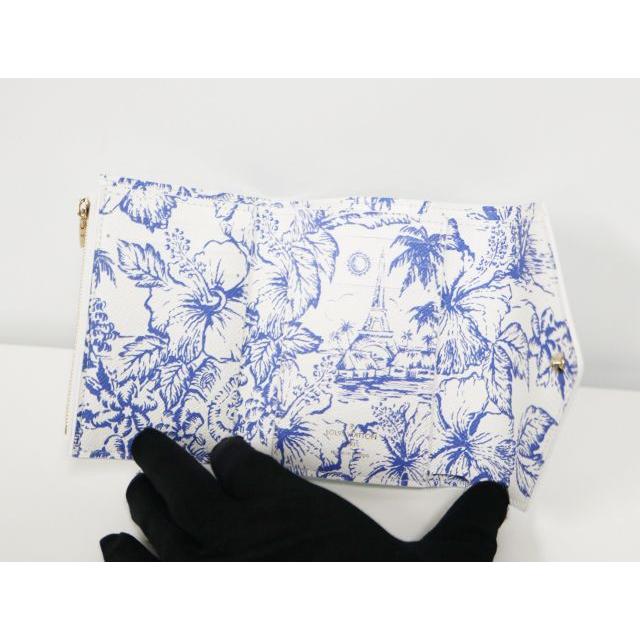 ルイヴィトン LOUIS VUITTON モノグラムタイル ポルトフォイユヴィクトリーヌ M83623 ラグーンブルー 美品 財布 LOUIS VUITTON（ルイ・ヴィトン） モノグラムタイル ポルトフォイユ