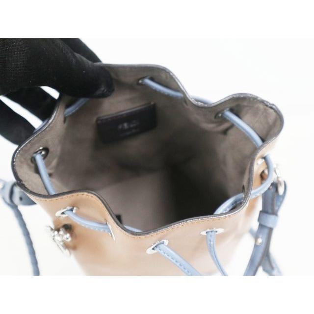 FENDI（フェンディ） モントレゾールミニ 8BS010 ブラウン×ブルー 