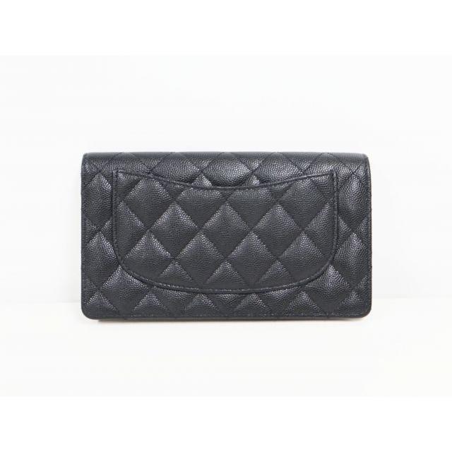 CHANEL（シャネル） ココマーク マトラッセ キャビアスキン ブラック