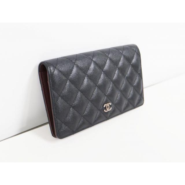CHANEL（シャネル） ココマーク マトラッセ キャビアスキン ブラック