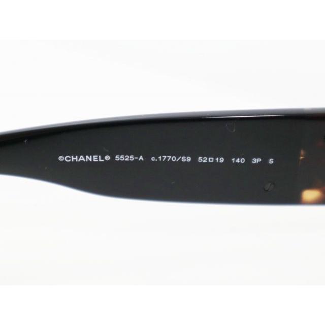 シャネル CHANEL 5525-A  ココマーク レクタングル シェイプ アイウェア トータス ブラック レディース サングラス CHANEL（シャネル） CHANEL 5525-A ココマーク レクタングル シェイプ