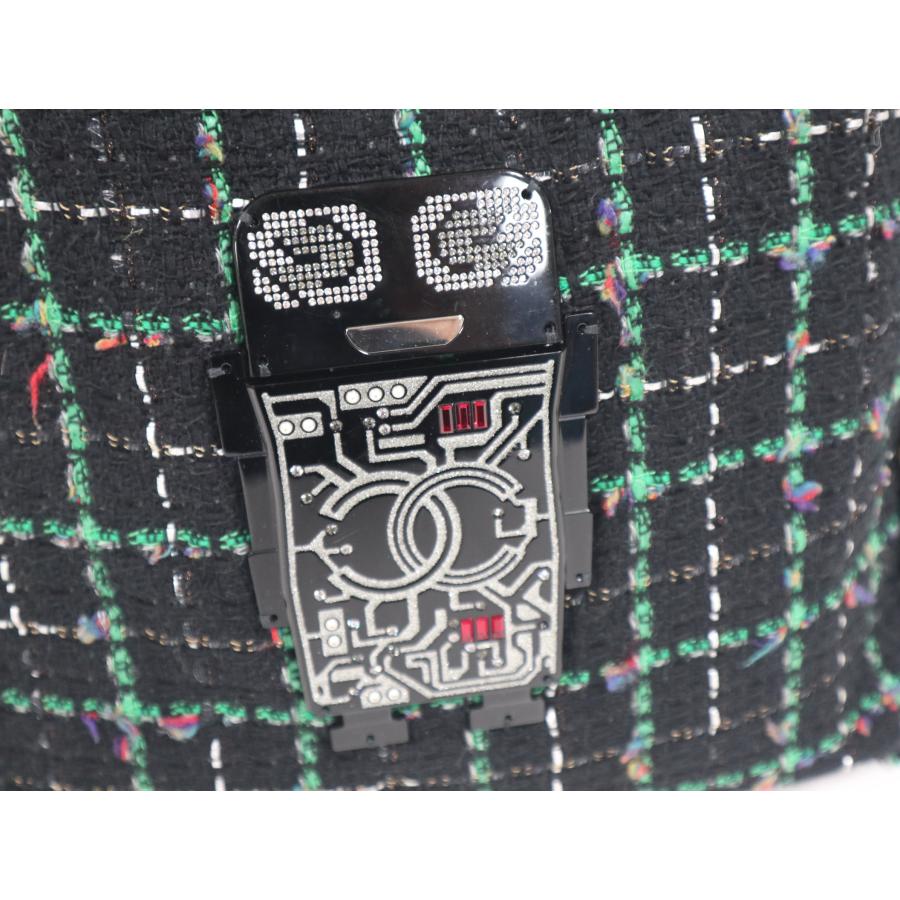 CHANEL（シャネル） ツイード ロボットデザイン トートバッグ ブラック 