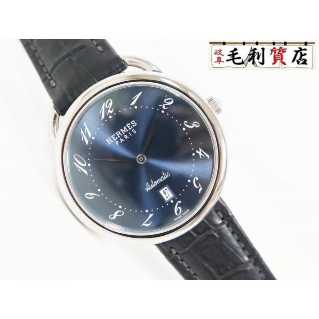 エルメス HERMES アルソー AR4.810 ブルー ステンレス SS 自動巻き 41ｍｍ メンズ 時計 HERMES（エルメス） アルソー AR4.810 ブルー ステンレス SS 自動巻き