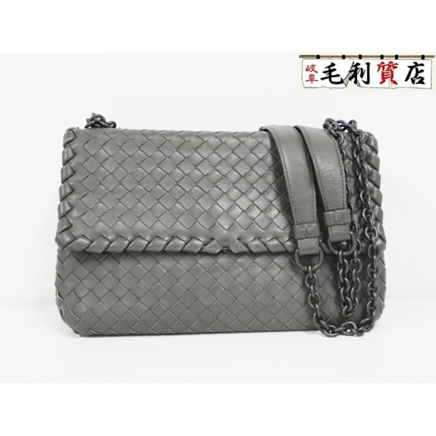 ボッテガヴェネタ BOTTEGA VENETA ショルダーバッグ 386498 オリンピア スモール グレー  チェーンバッグ BOTTEGA VENETA（ボッテガ・ヴェネタ） ショルダーバッグ 386498