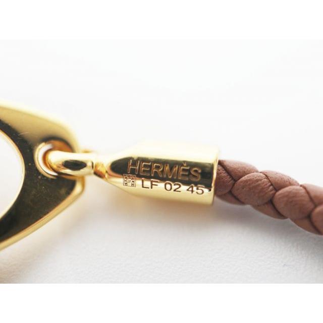 エルメス  HERMES  エトリエ  レザー ブラウン  ゴールド GP  ブレスレット  レディースアクセサリー HERMES（エルメス） エトリエ レザー ブラウン ゴールド GP