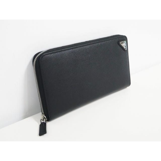 PRADA（プラダ） 2ML188 サフィアーノ ブラック レザー トライアングル