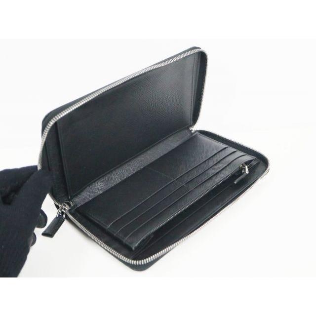 PRADA（プラダ） 2ML188 サフィアーノ ブラック レザー トライアングル