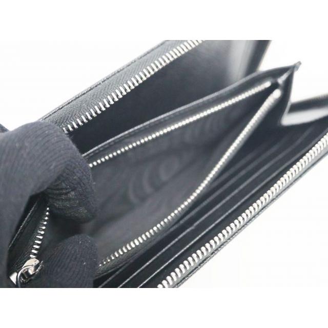 PRADA（プラダ） 2ML188 サフィアーノ ブラック レザー トライアングル