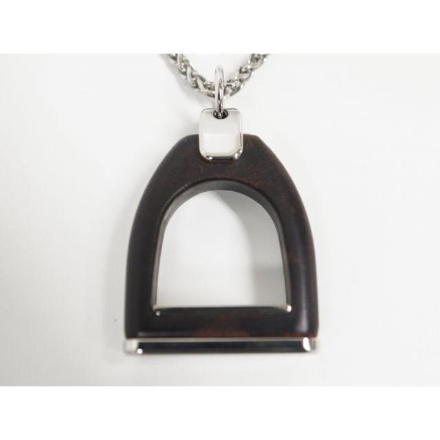 エルメス HERMES ネックレス エトリエ・ヴュルカニウム ブラウン H100091FP01 極上美品  アクセサリー HERMES（エルメス） ネックレス エトリエ・ヴュルカニウム ブラウン