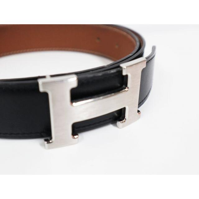 HERMES エルメス リバーシブル コンスタンス ベルト 85 ユニセックス HERMES（エルメス） コンスタンス シルバー リバーシブル レザー