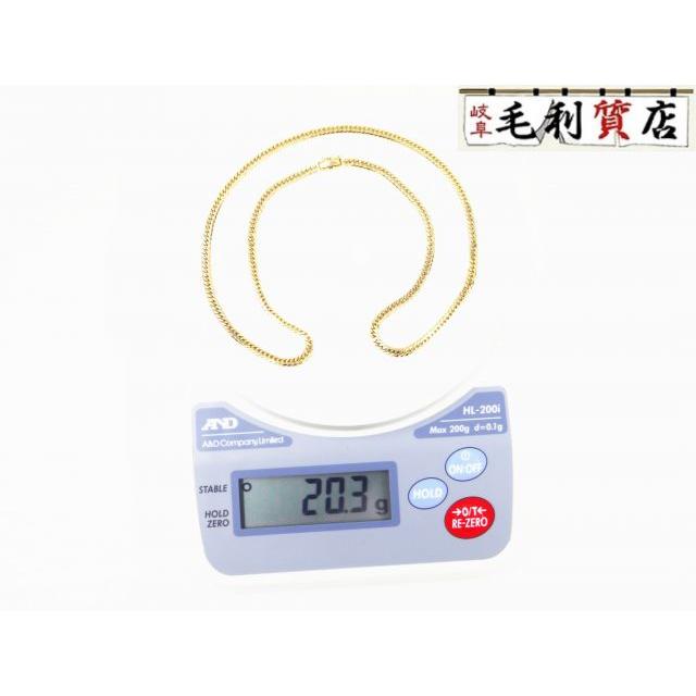 K18 キヘイ 喜平 ネックレス 6面ダブル 20.3g 6メンダブル 18金 