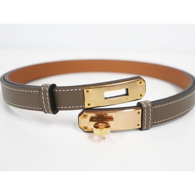 HERMES（エルメス） ケリーベルト 18 エプソン エトゥープ ゴールド