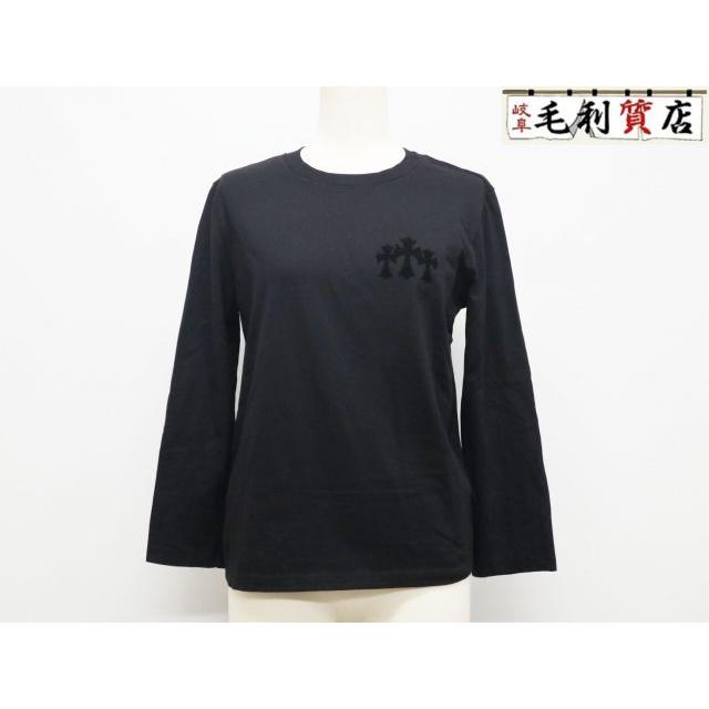 CHROME HEARTS（クロムハーツ） 長袖 Tシャツ クロスパッチ トリプル