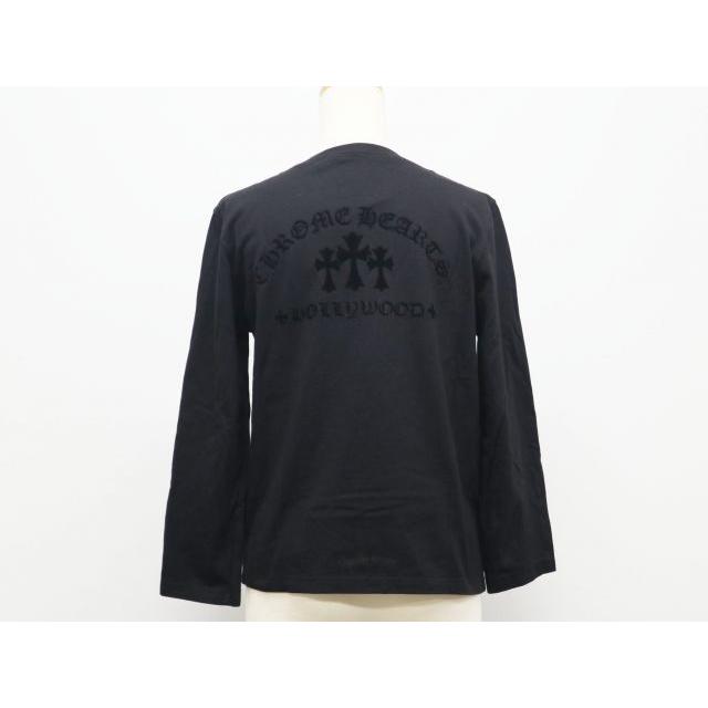 CHROME HEARTS（クロムハーツ） 長袖 Tシャツ クロスパッチ トリプル