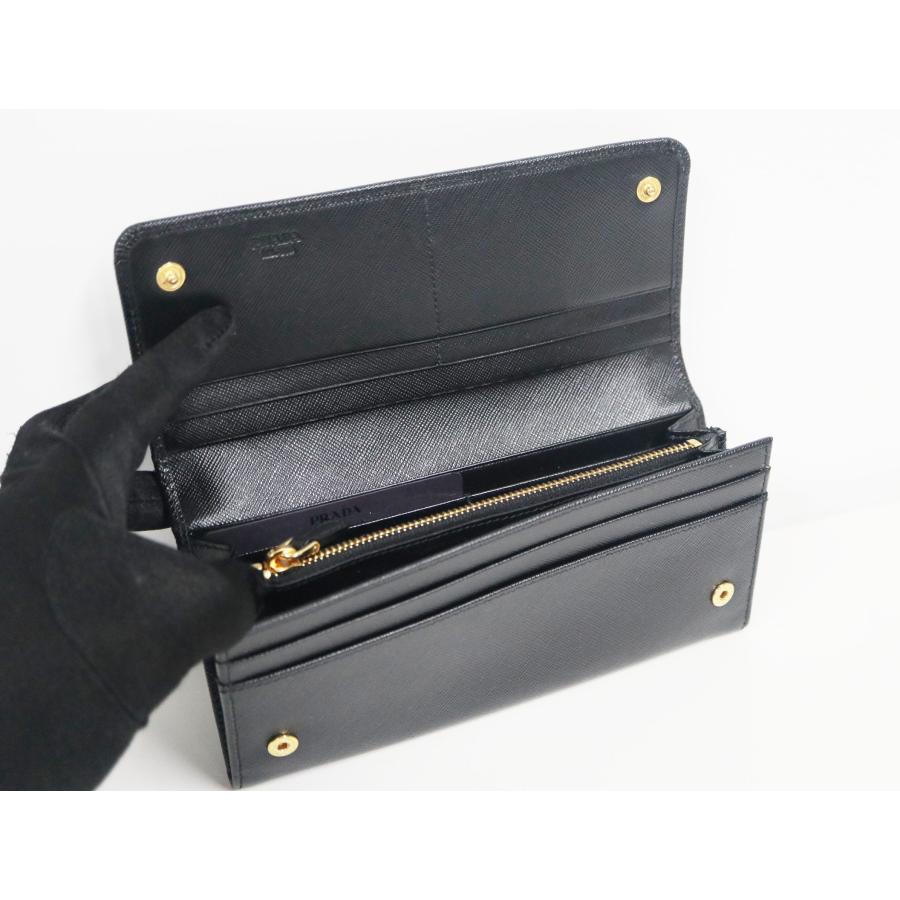 PRADA（プラダ） リボン付き二つ折り長財布 1M1132 サフィアーノ 