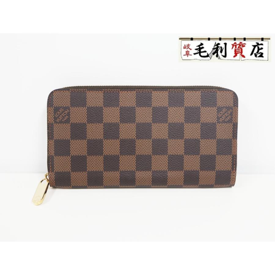【美品】LOUIS VUITTON ダミエ ジッピーウォレット☆鑑定済み! 美品】LOUIS VUITTONルイヴィトンダミエジッピー・ウォレット長財布