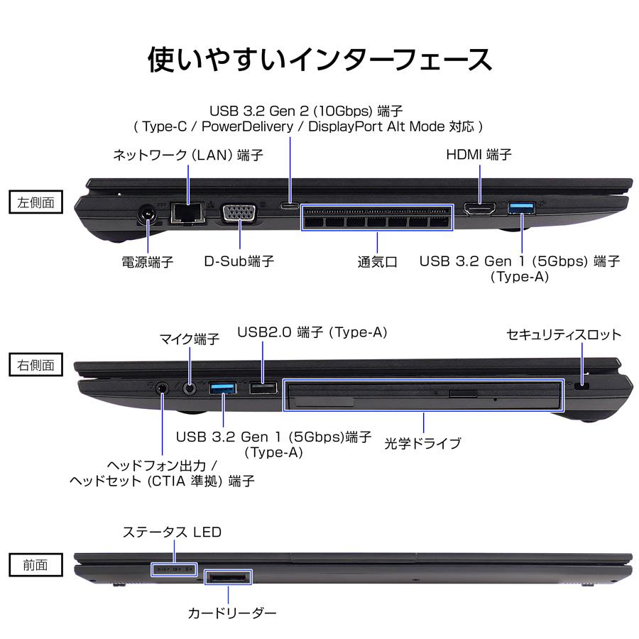マウスコンピューター（MouseComputer） ノートパソコン 新品 MS 365