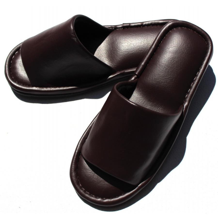 送料無料/新品送料無料/新品TOKYO SLIPPER前開き 抗菌防臭 レザー調