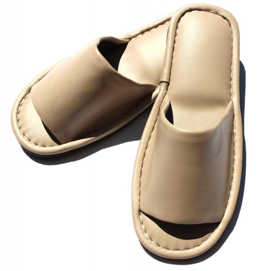 送料無料/新品送料無料/新品TOKYO SLIPPER前開き 抗菌防臭 レザー調