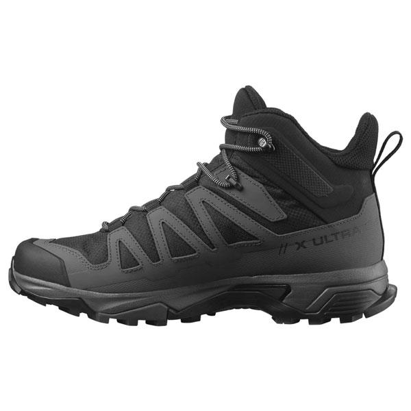 登山 トレラン 24SS SALOMON サロモン X ULTRA 4 MID WIDE GTX エックスウルトラ4ミッドワイドゴアテックス Black/Magnet/PearlBlue｜move-select｜05