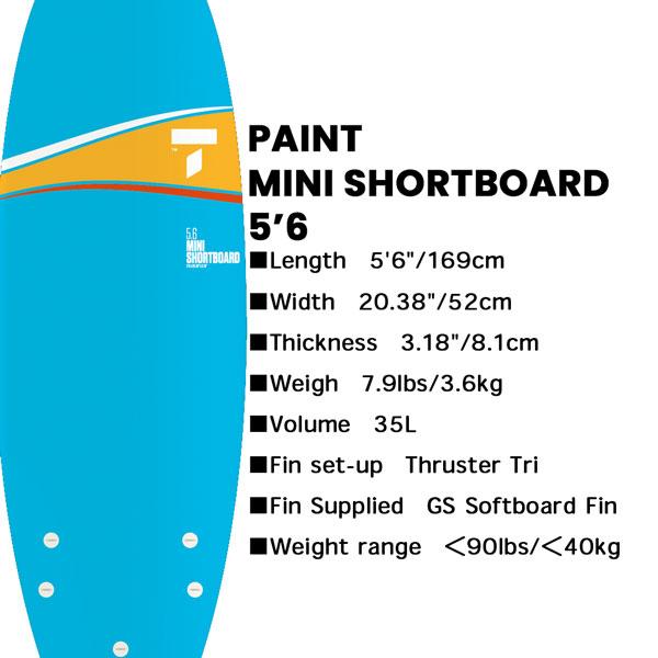 タヘ TAHE ソフトボード サーフボー！ド　5’6ｆショートボード 激安！ Fin タヘ サーフボード TAHE SURFBOARDS 5'6 PAINT MINI