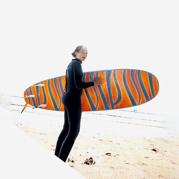 Fin タヘ サーフボード TAHE SURFBOARDS 5'6 PAINT MINI